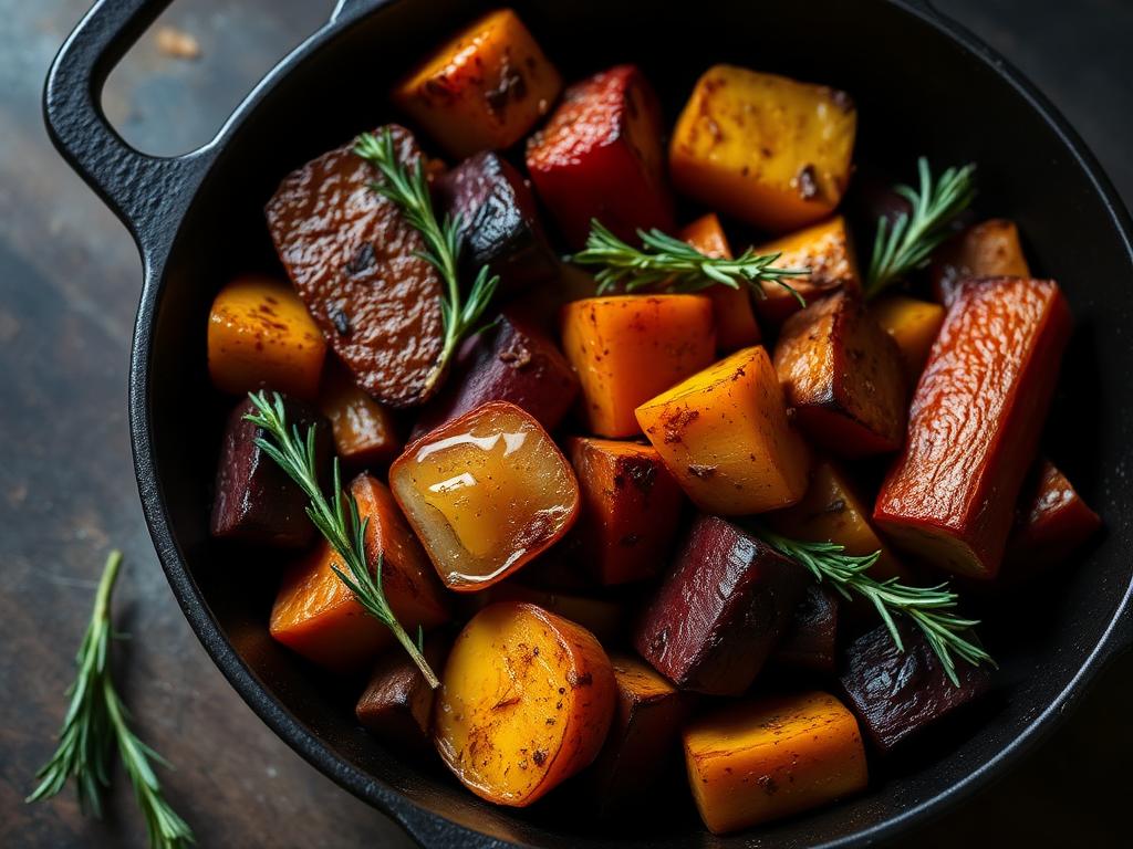 Rosemary ghee roast vegetables — Ayurvedic herbal recipe with rosemary